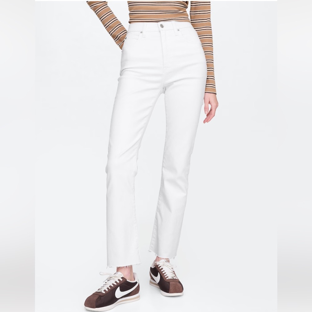 Gap women’s Kick Fit High Rise Petite size 28 white